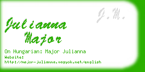 julianna major business card